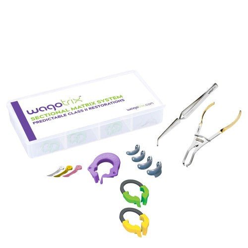 WagoTrix NiTi + Single-Use Ring Combo Sectional Matrix System Intro Kit - WagoTrix - GoldenDent